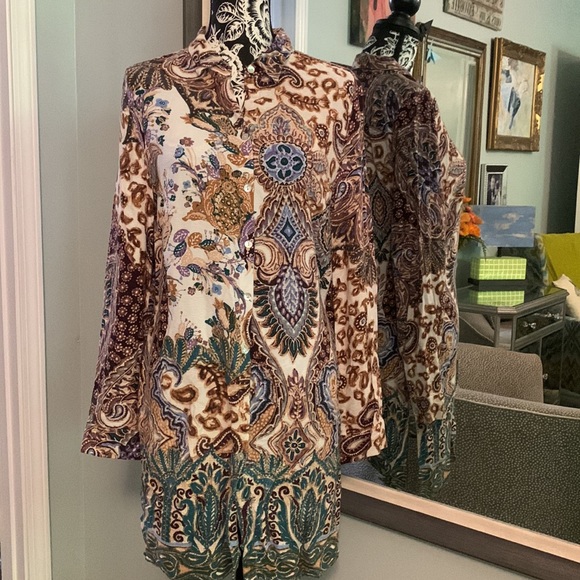 Chico's Tops - Chico’s Perfect Paisley Tunic